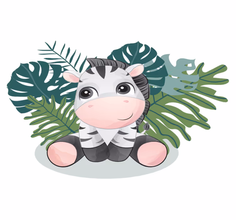 Vinyltæpper med dyr wild africa zebra - TenStickers