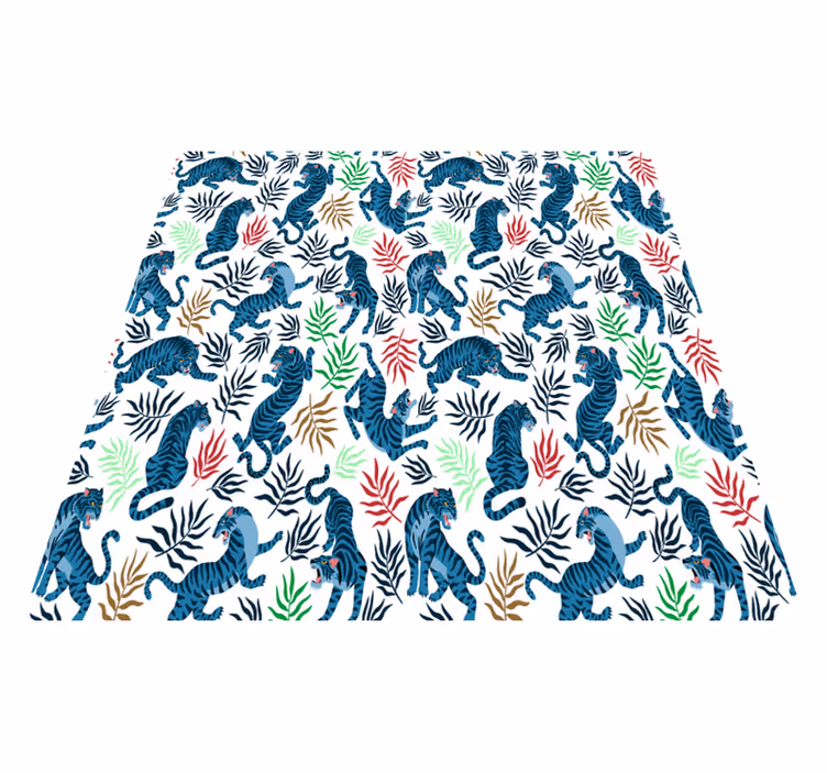 Vinyltæpper med dyr farverige og farlige leoparder - TenStickers