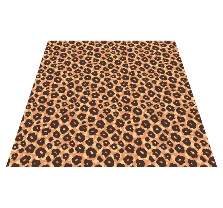Vinyltæpper med dyr velour klassisk leopardimitation - TenStickers