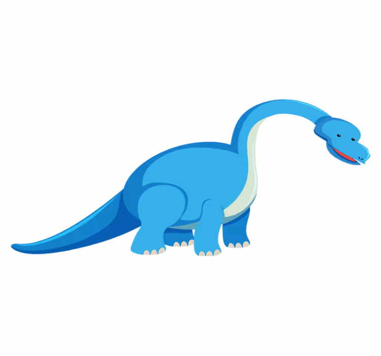 Vinyltæpper med dyr sød dinosaur figur - TenStickers