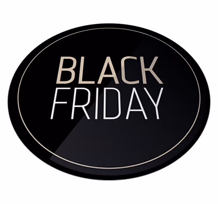 Black friday vinyl tæppe elegant klistermærke - TenStickers