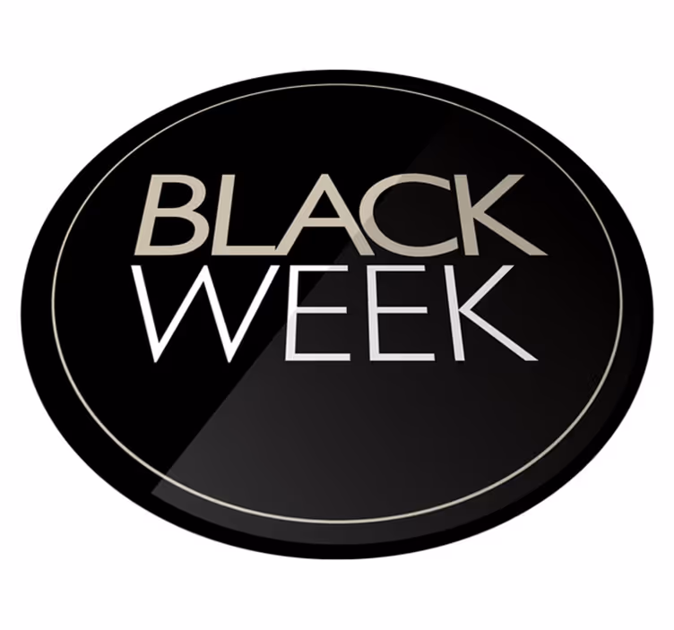 Black friday vinyl tæppe promo black week - TenStickers