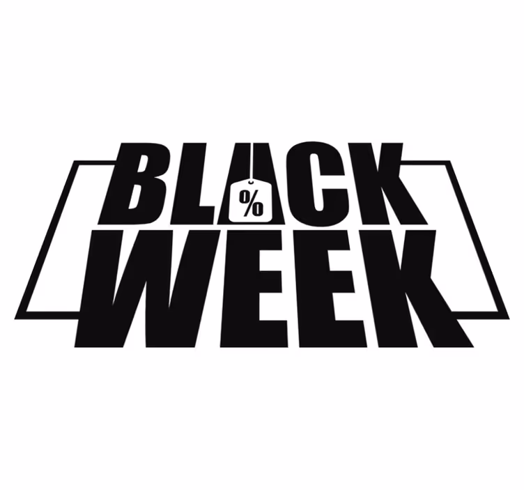 Black friday vinyl tæppe til vinduesudstilling - TenStickers