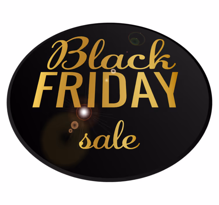 Black friday vinyl tæppe elegant udsalg - TenStickers