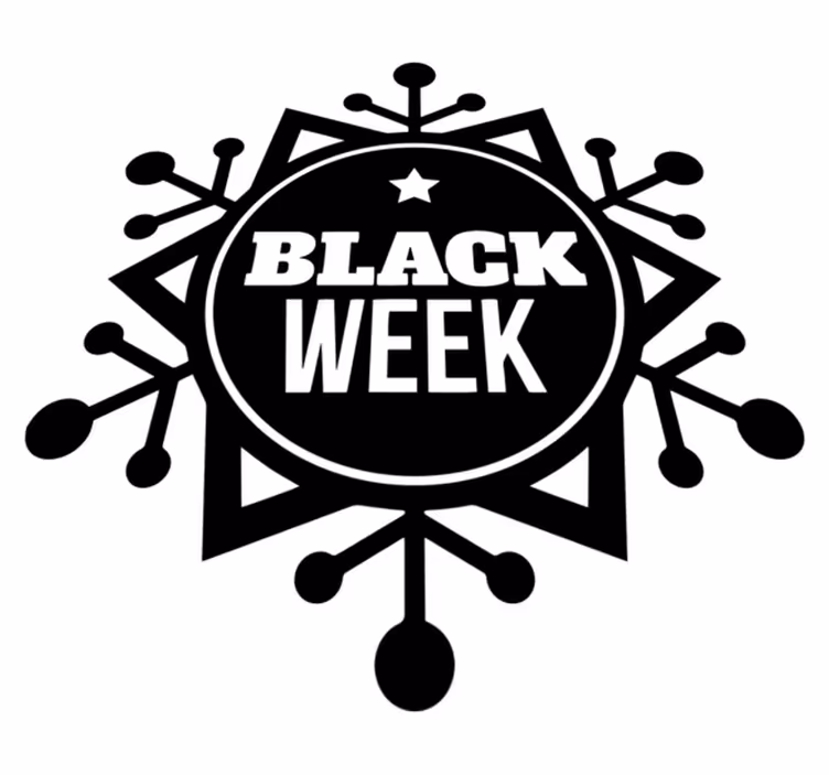 Black friday vinyl tæppe til snefnugs uge - TenStickers