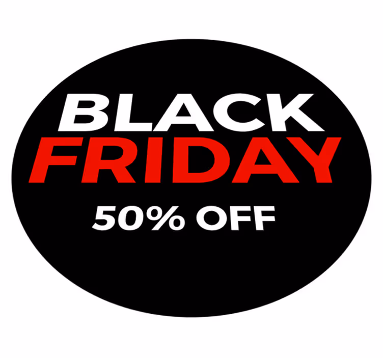 Black friday vinyl tæppe 50% rabat - TenStickers