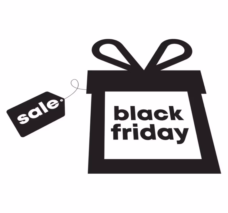 Black friday vinyl tæppe i gave - TenStickers