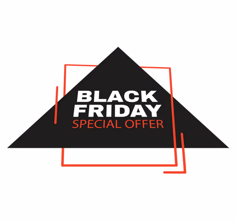 Black friday vinyl tæppe med skilt - TenStickers