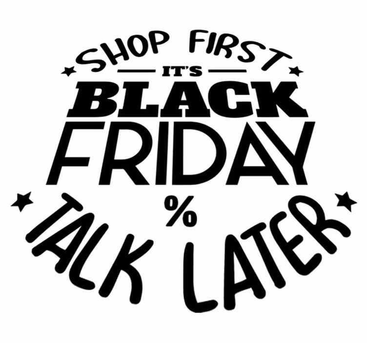 Black friday vinyl tæppe køb først snak senere - TenStickers