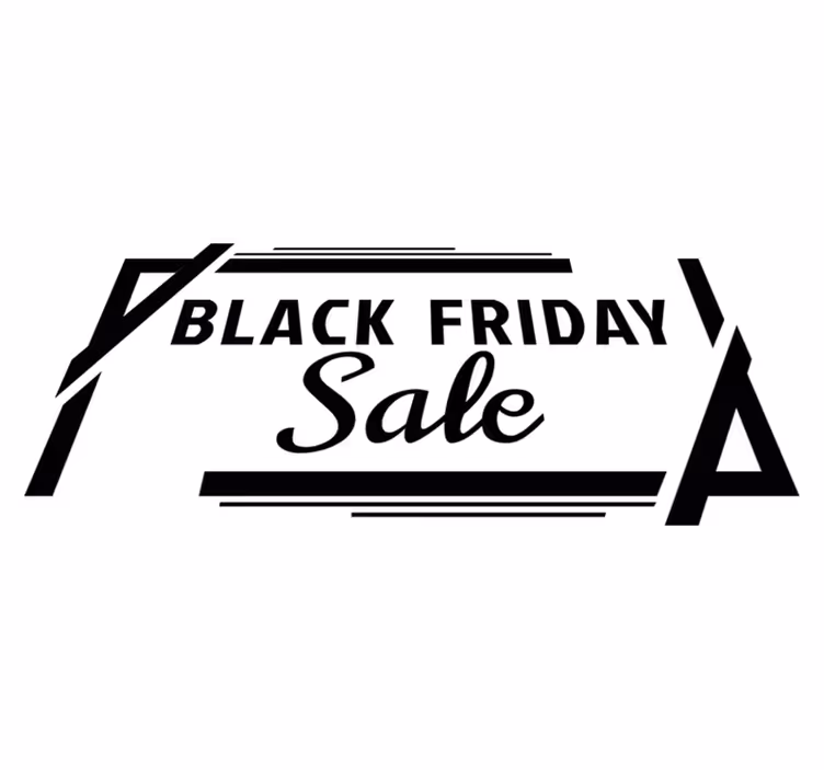 Black friday vinyl tæppe udsalg i kasse - TenStickers