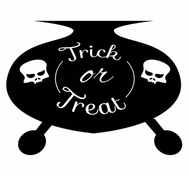Vinyltæpper til halloween tryllekedel - TenStickers
