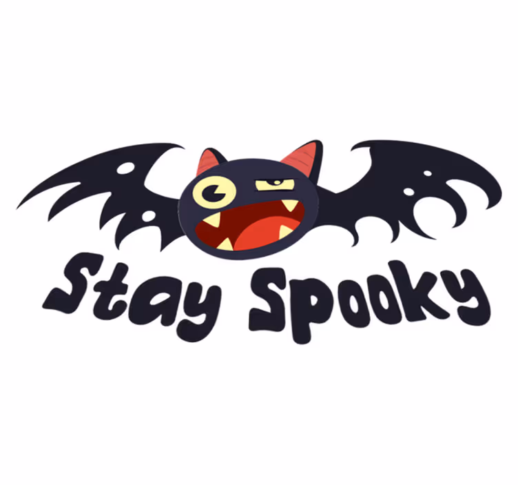 Vinyltæpper til halloween bliv uhyggelig flagermus - TenStickers