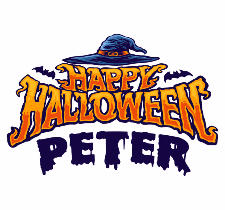 Vinyltæpper til halloween personliggjort - TenStickers
