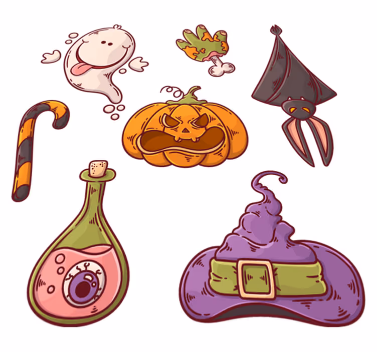 Vinyltæpper til halloween figurer - TenStickers