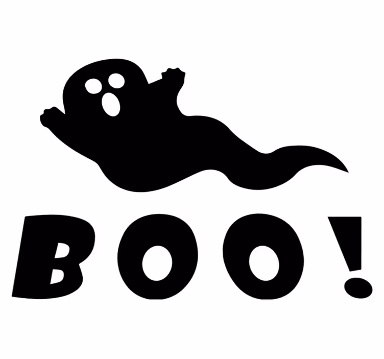 Vinyltæpper til halloween spøgelsesagtig boo display - TenStickers