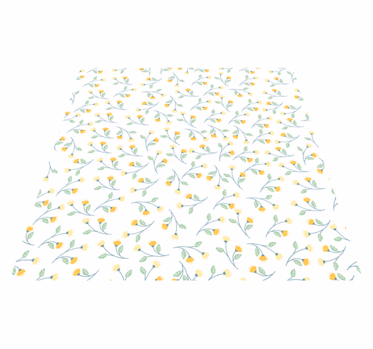Blomster og planter vinyltæppe forårsstil - TenStickers