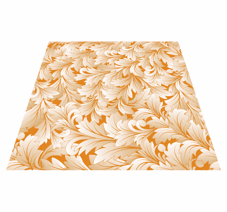 Blomster og planter vinyltæppe med elegant blomstermønster - TenStickers