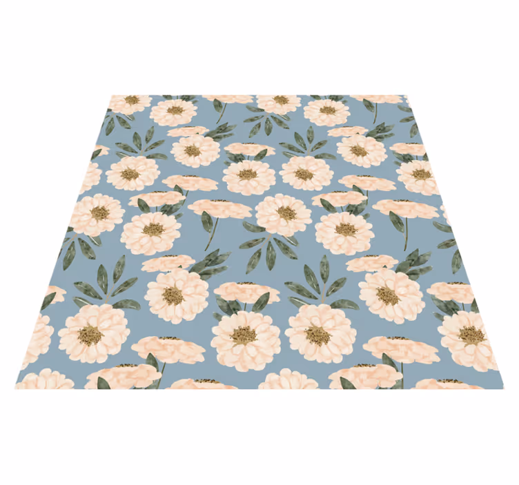 Blomster og planter vinyltæppe eksotisk maling - TenStickers