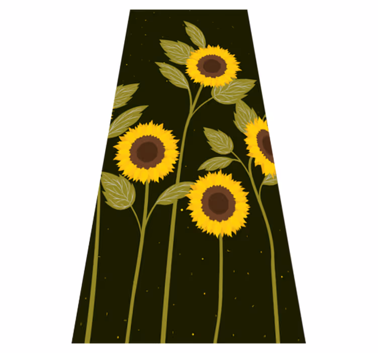 Blomster og planter vinyltæppe solmark blomster - TenStickers