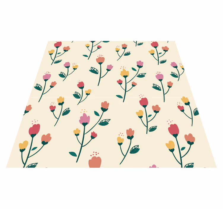 Blomster og planter vinyltæppe valmue maleri - TenStickers