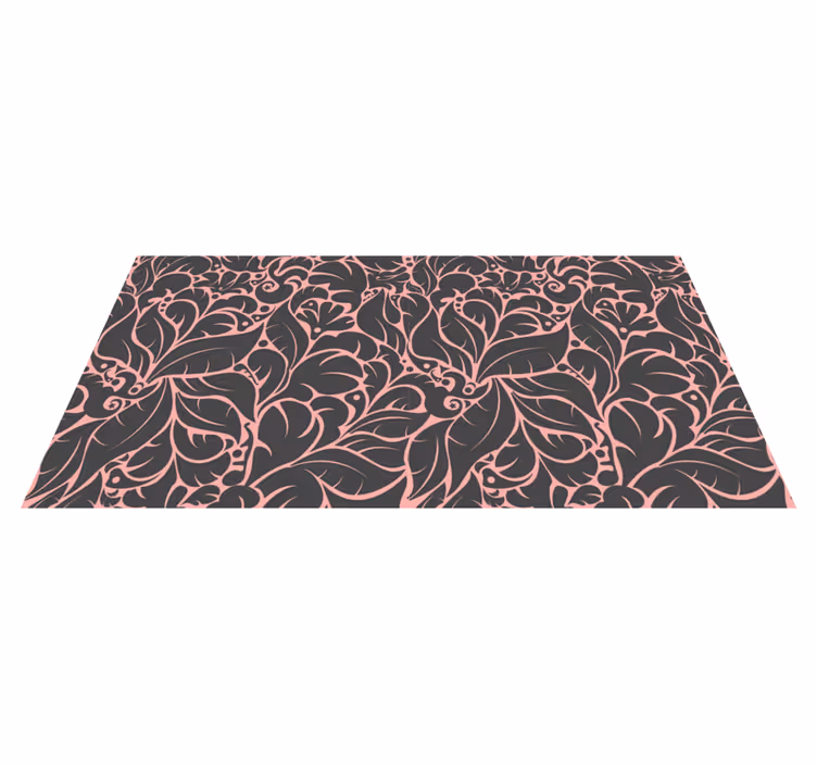 Blomster og planter vinyltæppe med blomster mønster - TenStickers