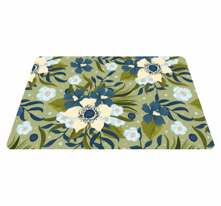 Blomster og planter vinyltæppe sommerfarver stil - TenStickers