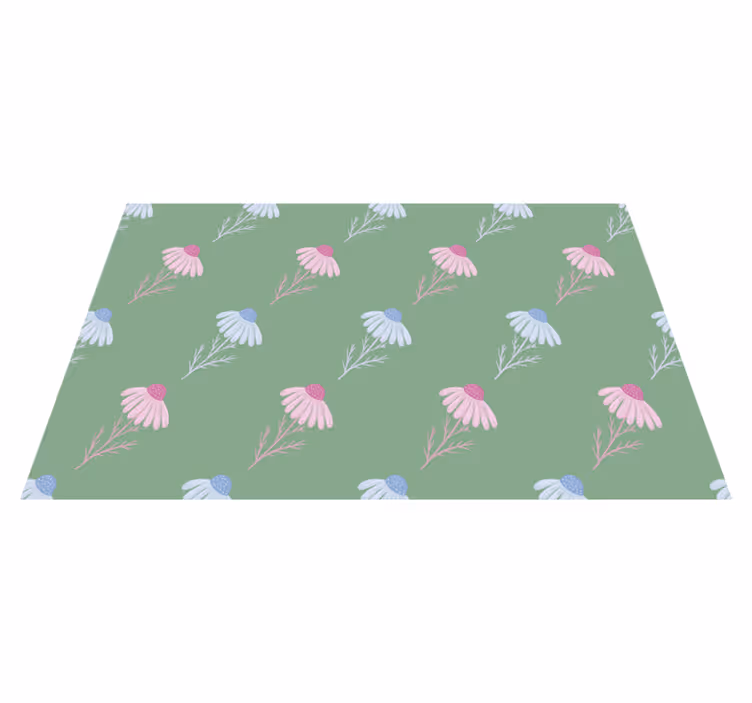 Blomster og planter vinyltæppe kamille mønster - TenStickers