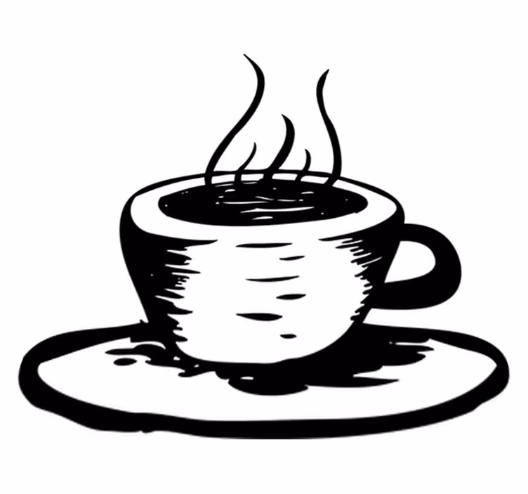 Køkken tæpper kaffe med mælk - TenStickers