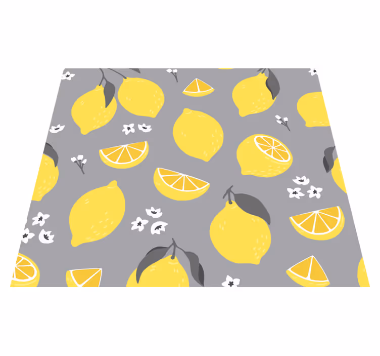 Køkken tæpper tropisk citron - TenStickers