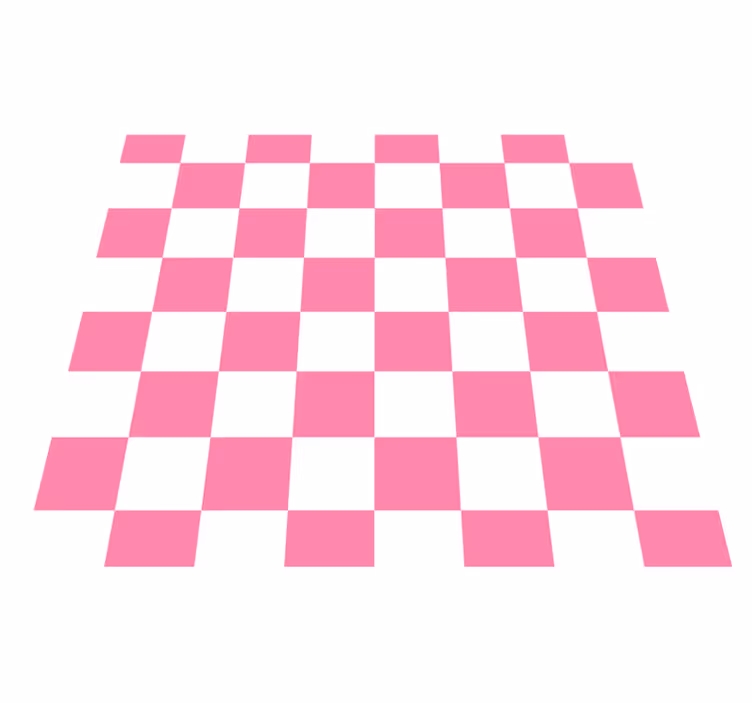 Køkken tæpper i pink ternet - TenStickers