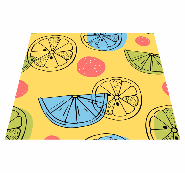 Køkken tæpper med citrusfrugter design - TenStickers