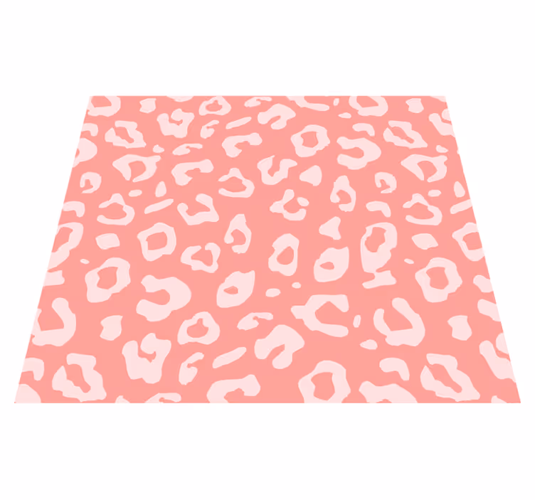 Vinyltæppe med dyreprint i pink leopardmønster - TenStickers