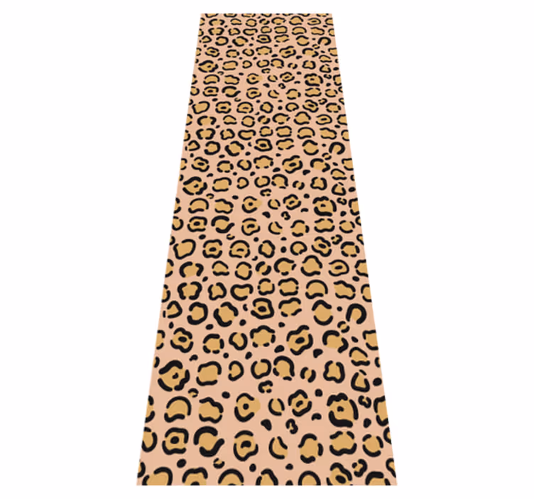 Vinyltæppe med dyreprint leopard pastel farver - TenStickers