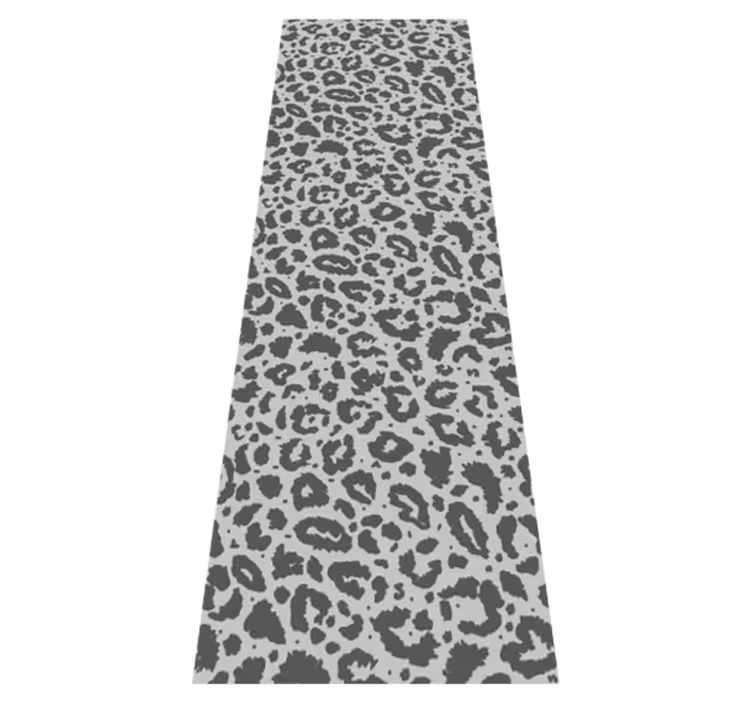 Vinyltæppe med dyreprint klassisk grå leopardprint - TenStickers