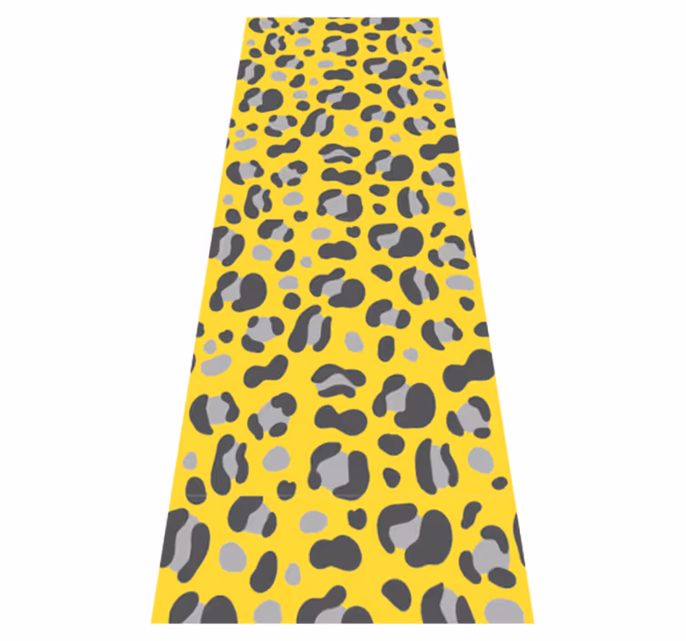 Vinyltæppe med dyreprint pantone leopard print - TenStickers