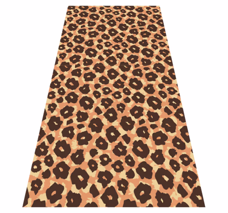 Vinyltæppe med dyreprint i klassisk leopardlook - TenStickers
