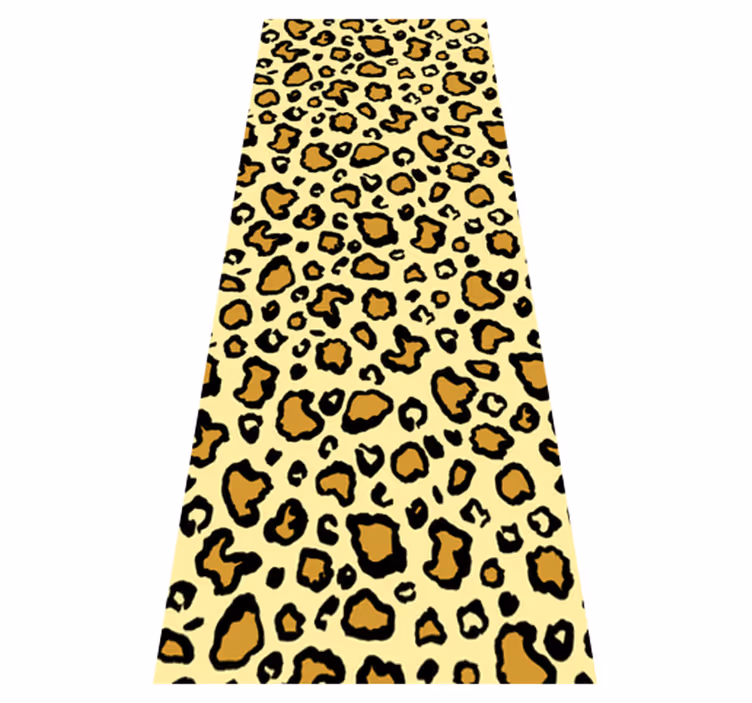 Vinyltæppe med dyreprint leopardmønster klassisk - TenStickers