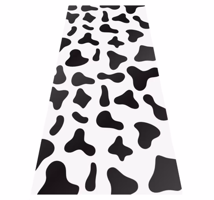 Vinyltæppe med dyreprint cow print - TenStickers