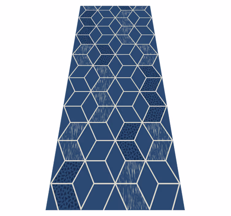 Geometriske vinyl tæppe distressed vittoria - TenStickers