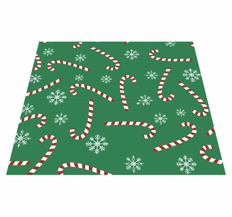 Jule vinyltæppe candy christmas - TenStickers