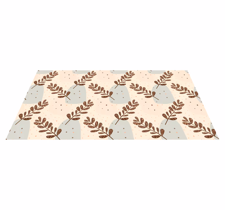 Blomster og planter vinyltæppe æstetiske pastelfarver - TenStickers