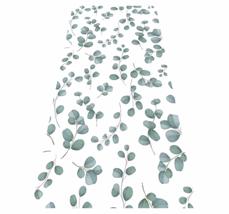 Vinyltæppe til soveværelse med elegant blomsterdesign - TenStickers