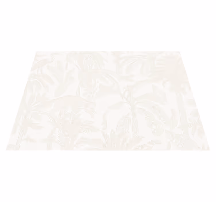 Vinyltæppe til soveværelse lys beige jungle - TenStickers