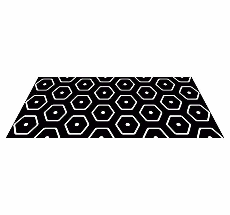 Geometriske vinyl tæppe minimalistisk mønster - TenStickers