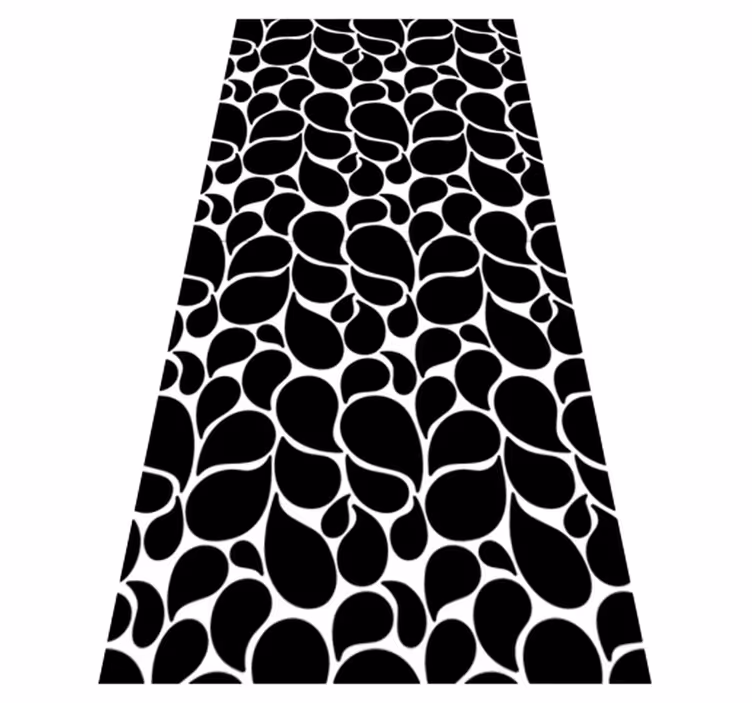 Gotas de agua geometriske vinyl tæppe - TenStickers