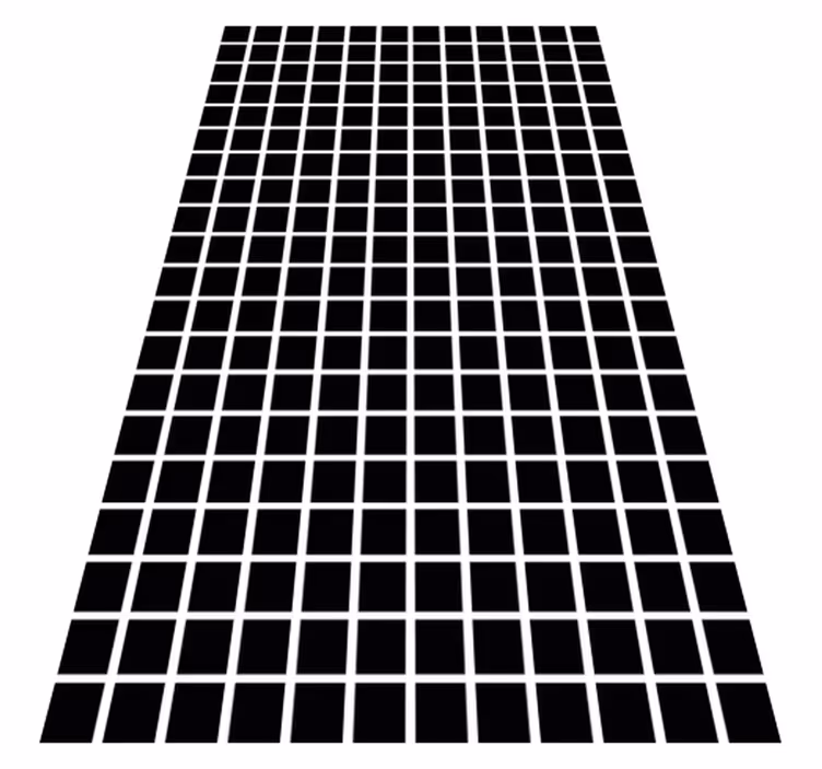 Geometriske vinyl tæppe grå firkanter skala - TenStickers