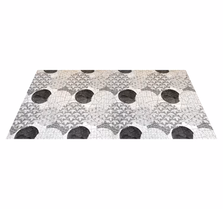 Geometriske vinyl tæppe med orientalsk mønster - TenStickers