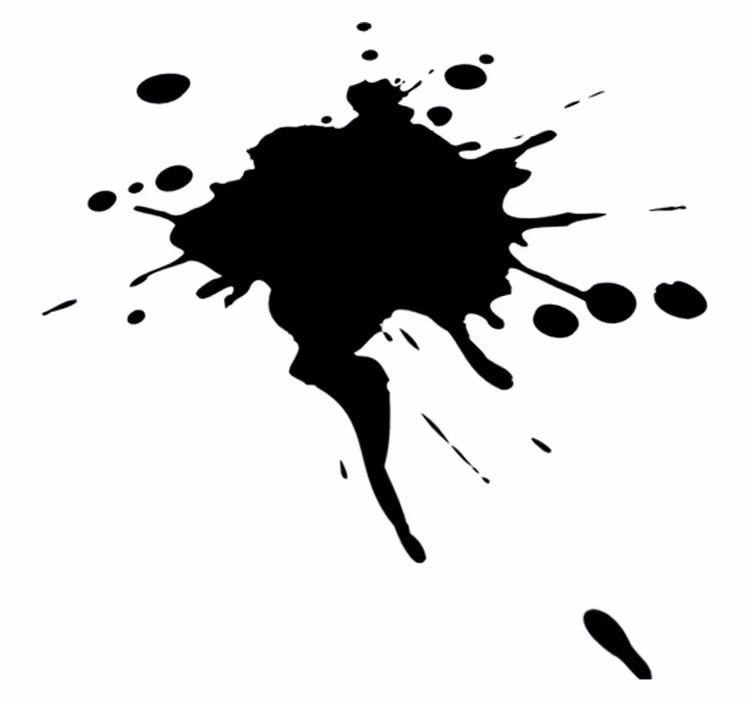 Geometriske vinyl tæppe splash effekt grafik - TenStickers