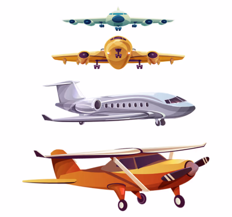 Flyvende fly tæppe til børneværelse - TenStickers