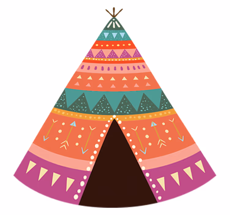 Tæppe til børneværelse indisk butik hovedgærde - TenStickers